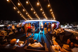 luxury yacht outdoor party event