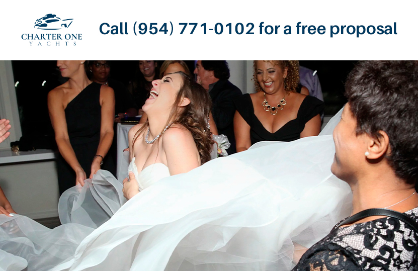All inclusive yacht wedding on charter one Miami Florida 