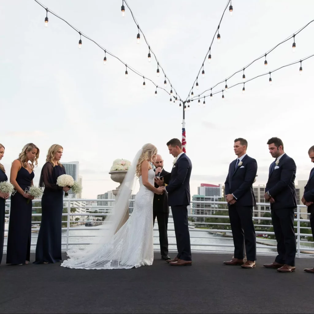 Charter one yacht private wedding