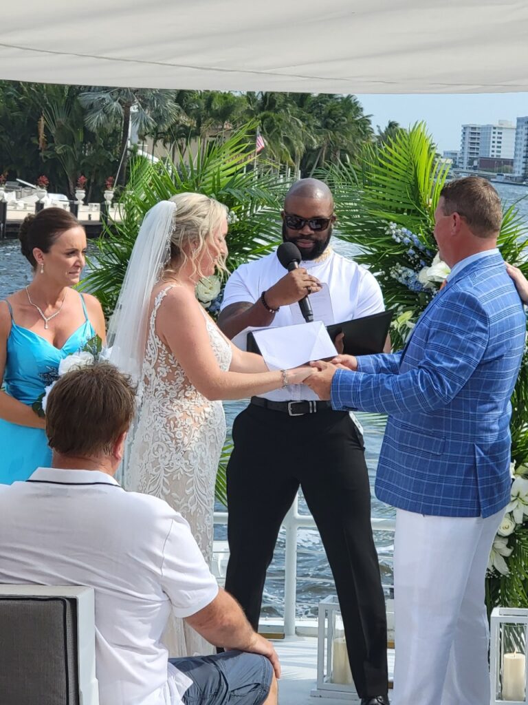 luxury yacht charter wedding in florida